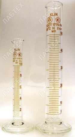 Цилиндр мерный Klin 1-  10-2 с носиком