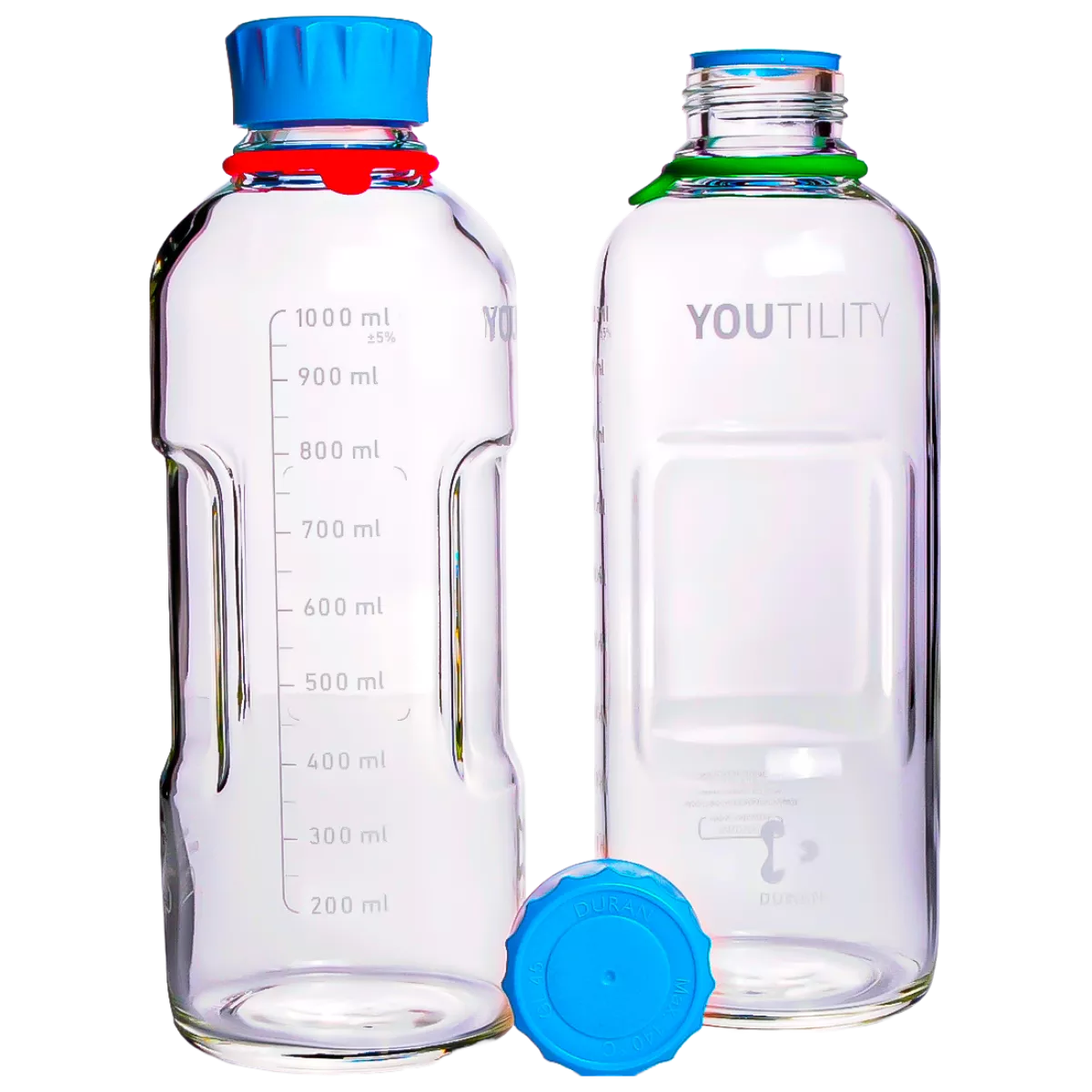 Банка для реактивов YOUTILITY 1000 мл с крышкой, светлое стекло, DWK (Schott Duran), 218815457