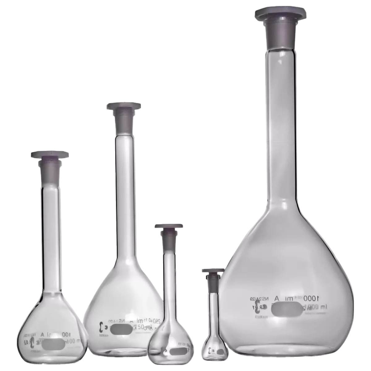 Колба мерная 50 мл 12/21, класс А, пластиковая пробка, DWK (Schott Duran), 216781709