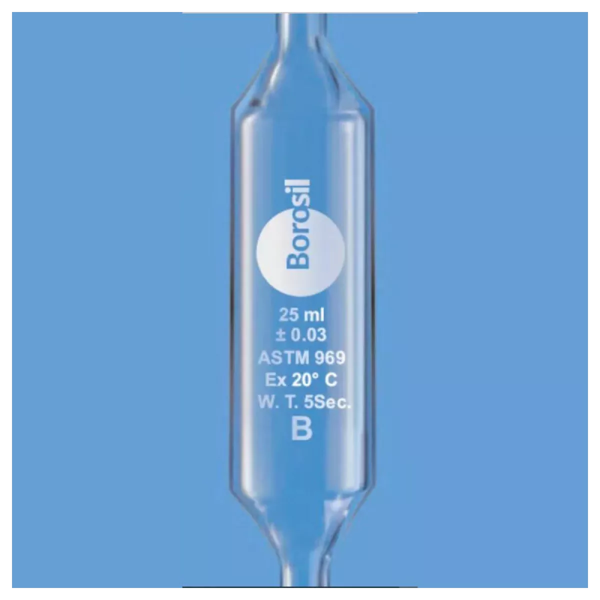 Пипетка Мора 7 мл, класс AS, Borosil, 7130707A