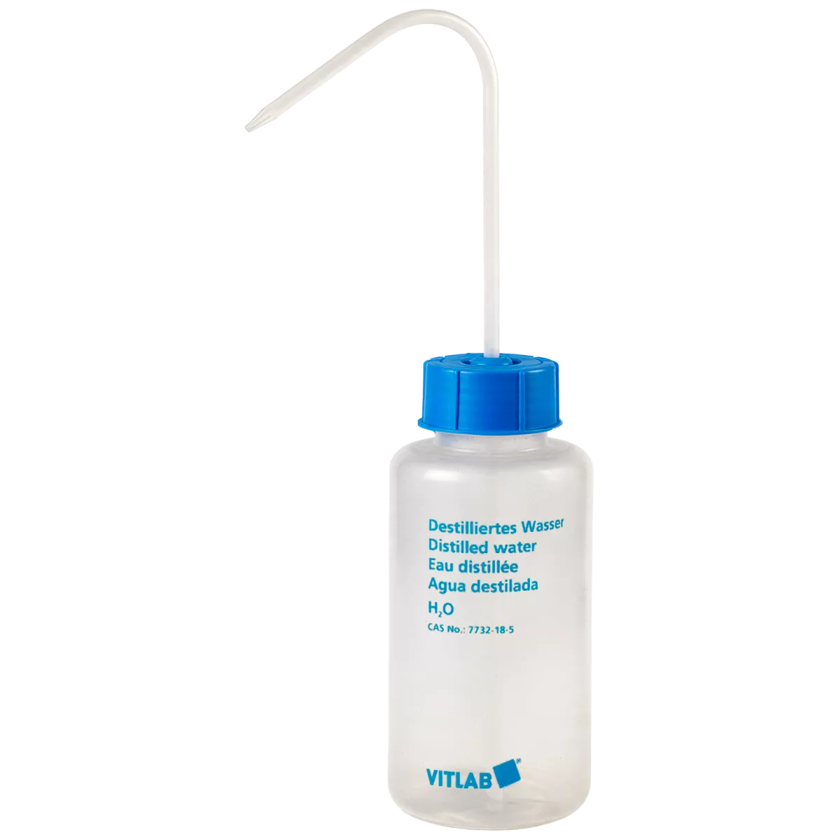 Промывалка 500 мл LD-PE VITsafe GL 45, Dist.Water, Vitlab 1352819