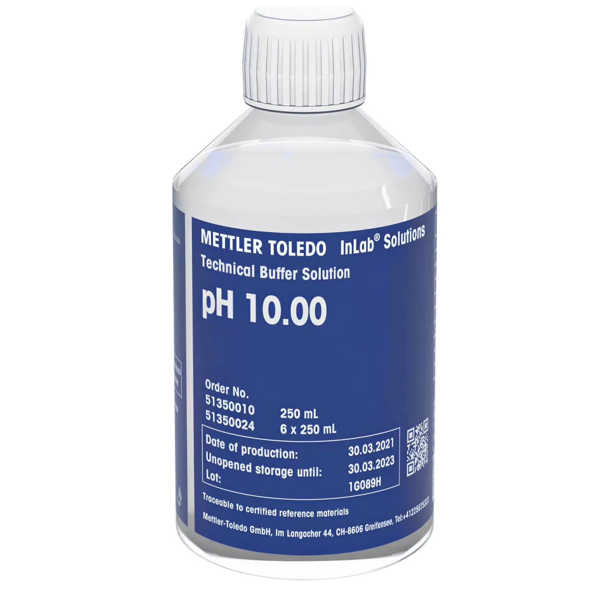 Раствор буферный pH 10,00 технический, 250 мл, Mettler Toledo, 51350010