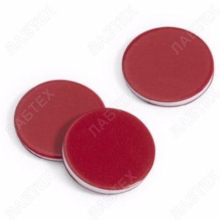 Септа для винтовой крышки ND9 красный PTFE/белый силикон /красный PTFE размеры 9 х 1 мм, 100 шт LT-7810