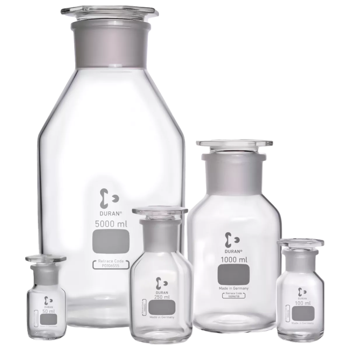 Склянка для реактивов 20000 мл, светлая, широкое горло, DWK (Schott Duran), 211859102