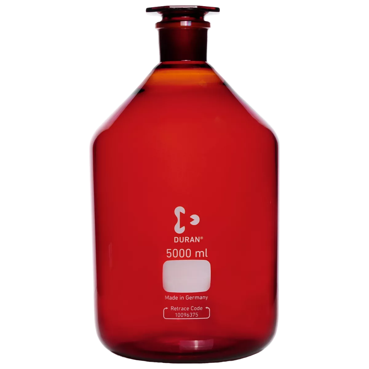 Склянка для реактивов 5000 мл, темная, узкое горло, DWK (Schott Duran), 211687305