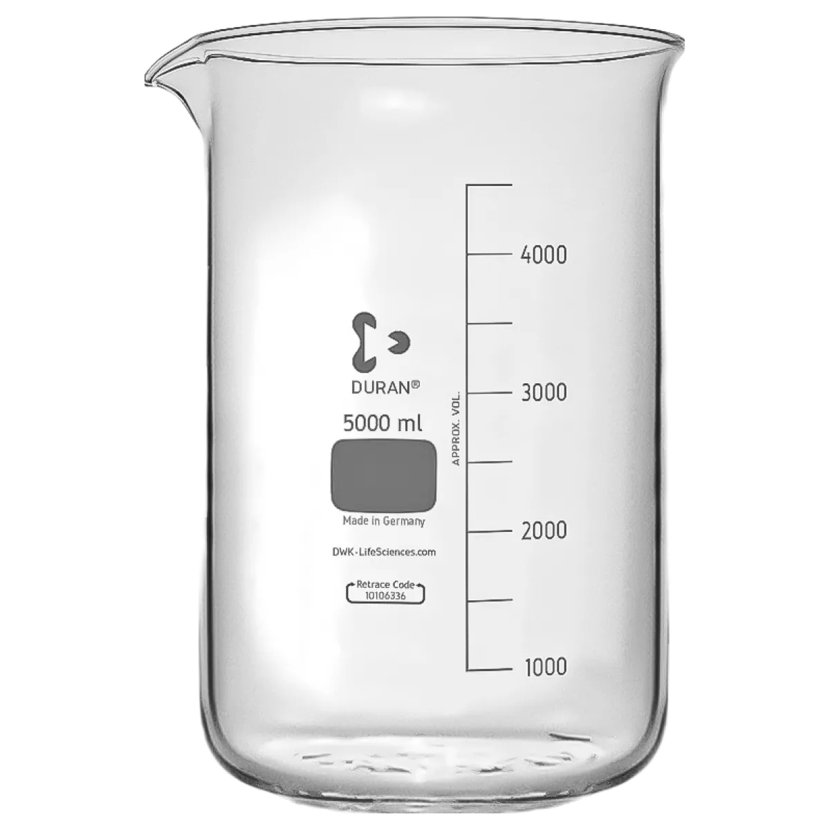 Стакан лабораторный НН- 5000, DWK (Schott Duran), 211067306