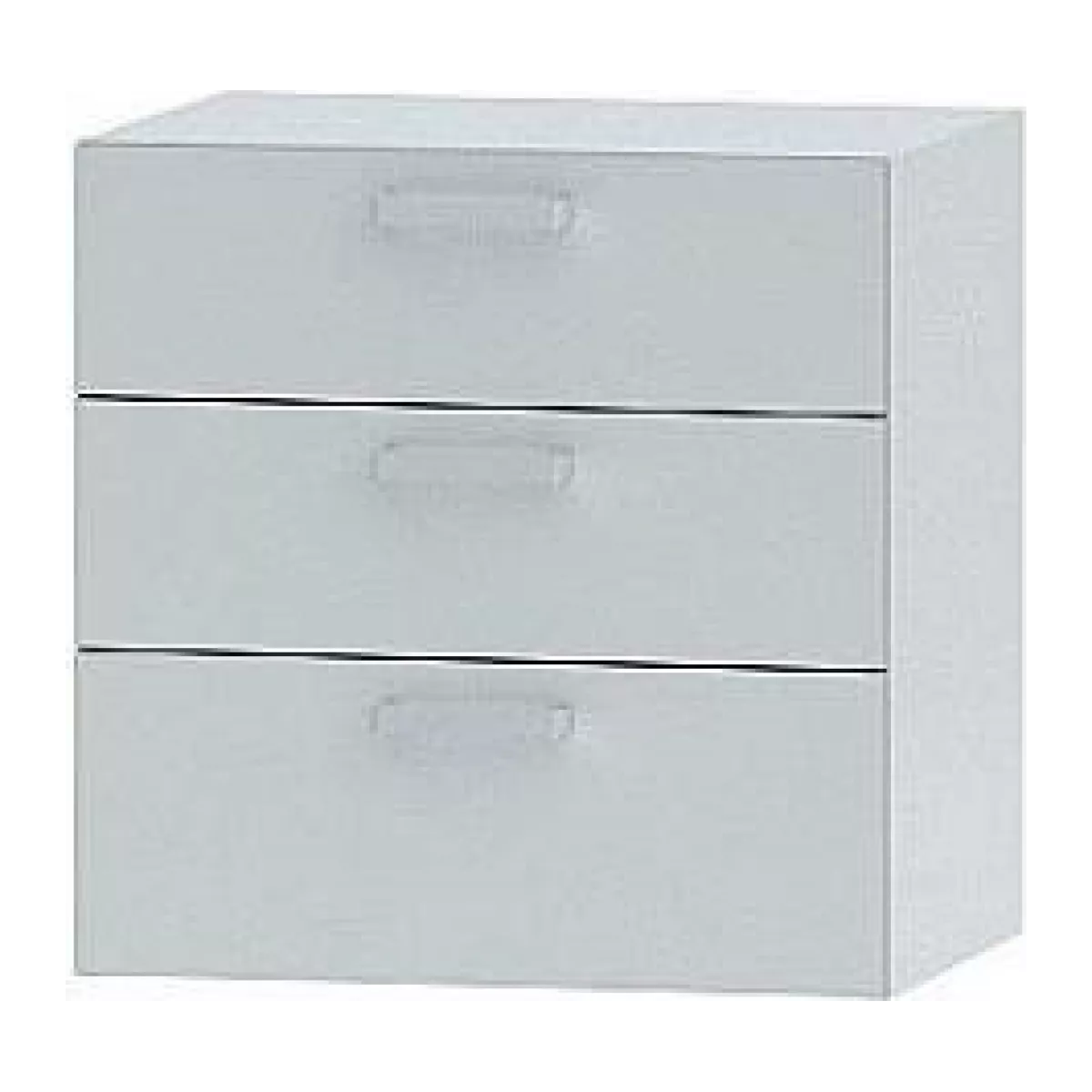 Тумба встраиваемая для низких столов с 3 ящиками ЛАБТЕХ ЛК-400 ТЯ (сталь)