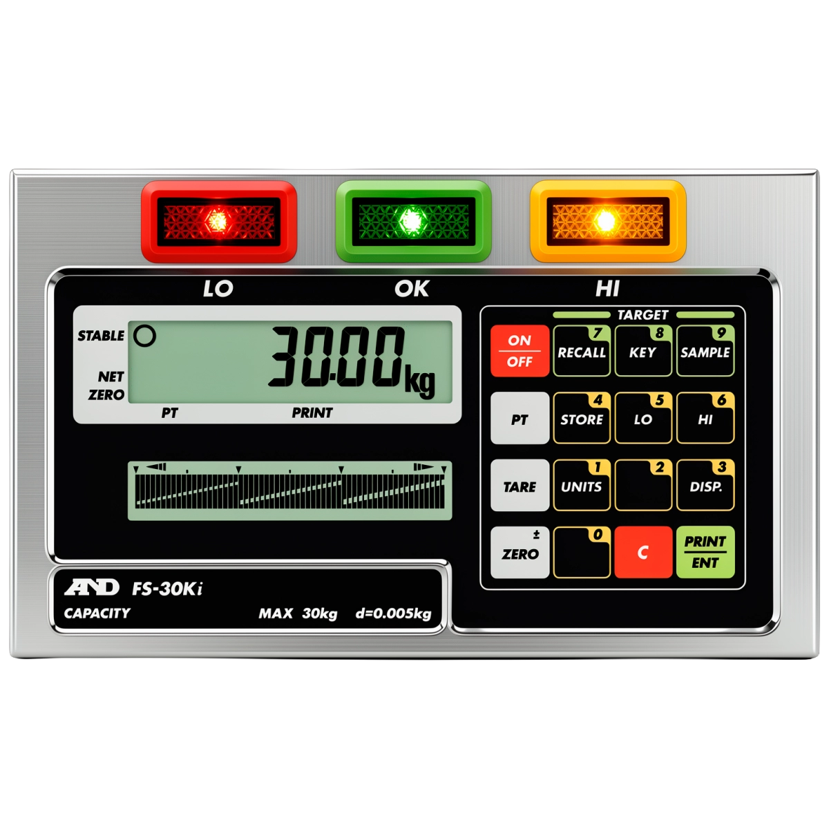Весы платформенные FS-30Ki, калибровка, AND