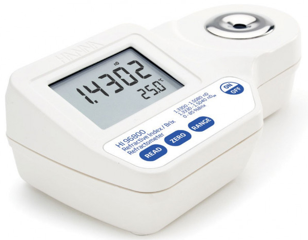 цифровой рефрактометр Hanna Instruments для определения nD и % BRIX